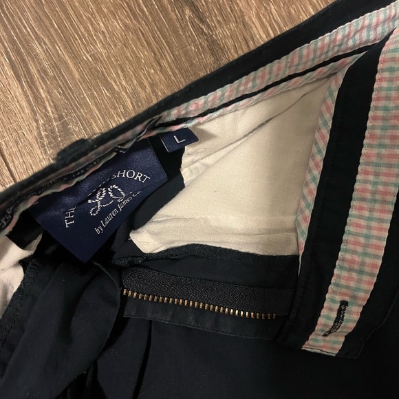 Lauren James Navy Poplin shorts - Picture 4 of 4